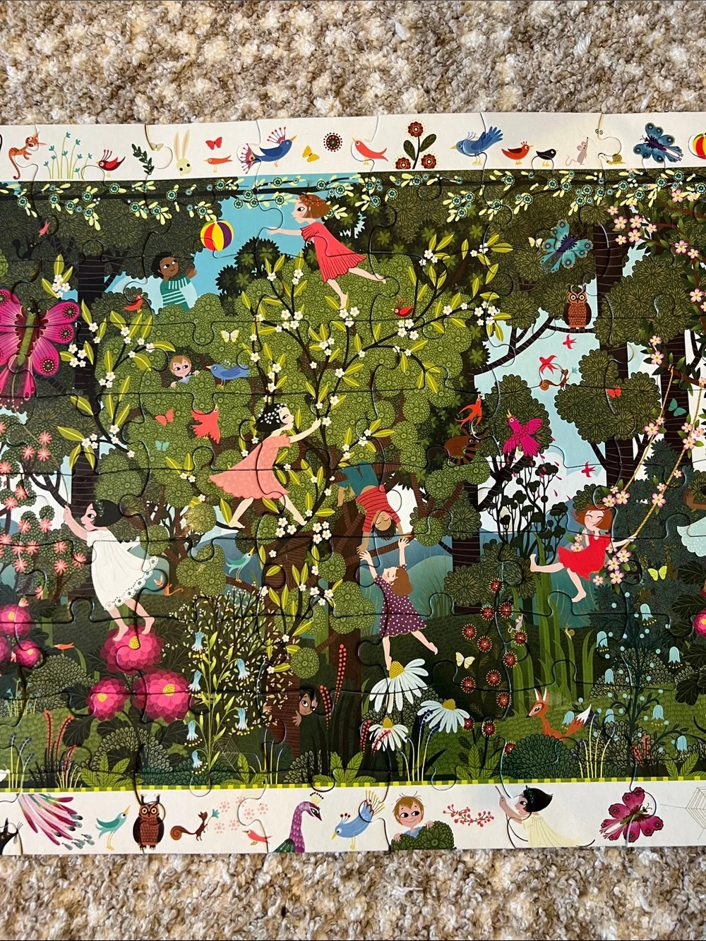 Djeco Kids Observation Puzzle - Green Forest Scene